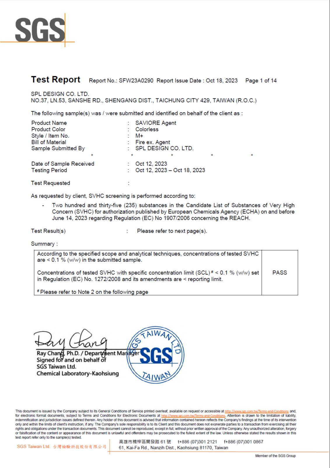 SGS - SVHC_EU_ECHA